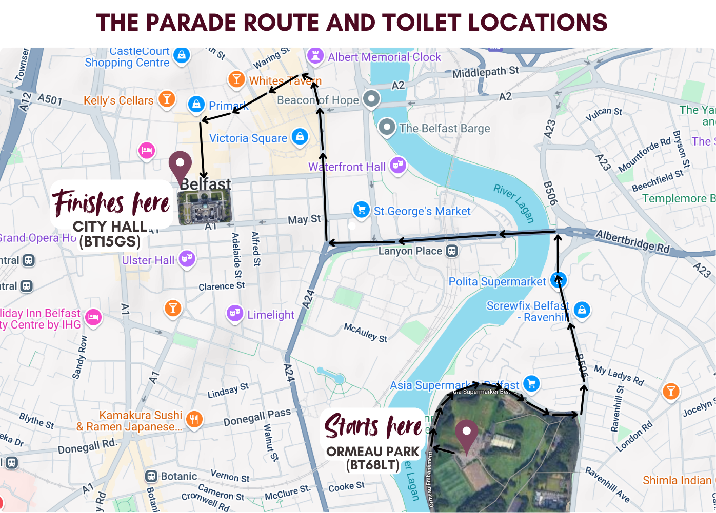 March Route Map